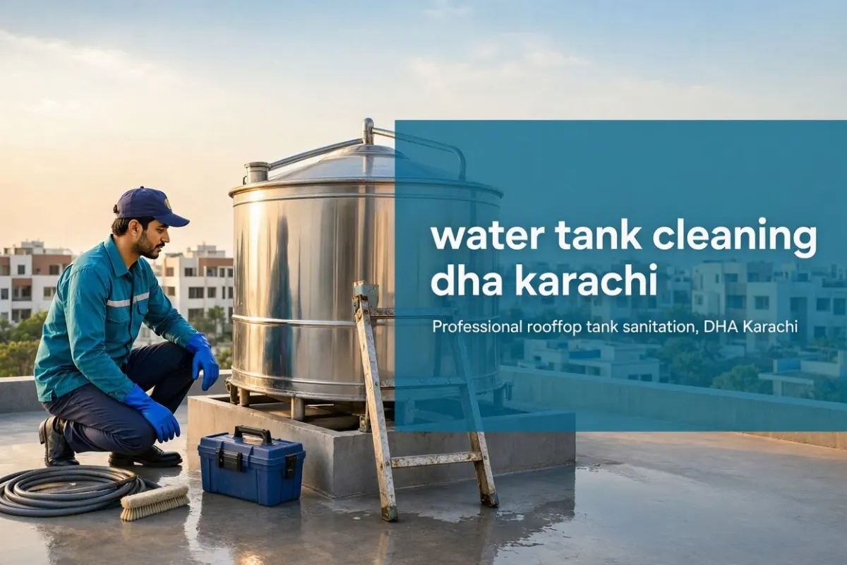 Water tank cleaning in DHA, Karachi by Karachi Tank Cleaning