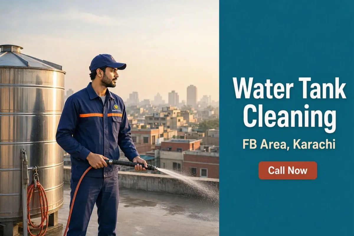 Water tank cleaning in FB Area, Karachi by Karachi Tank Cleaning