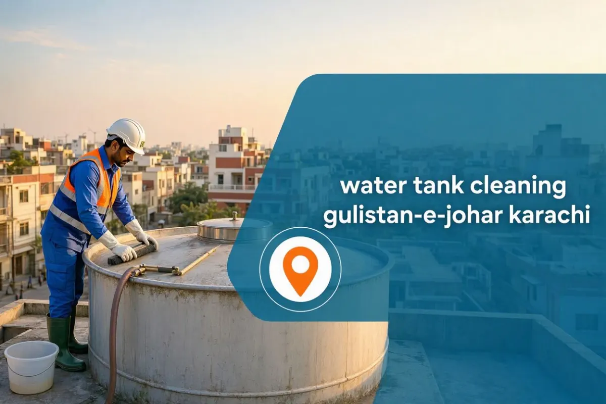 Water tank cleaning in Gulistan-e-Johar, Karachi by Karachi Tank Cleaning