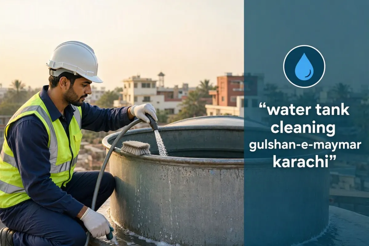 Water tank cleaning in Gulshan-e-Maymar, Karachi by Karachi Tank Cleaning