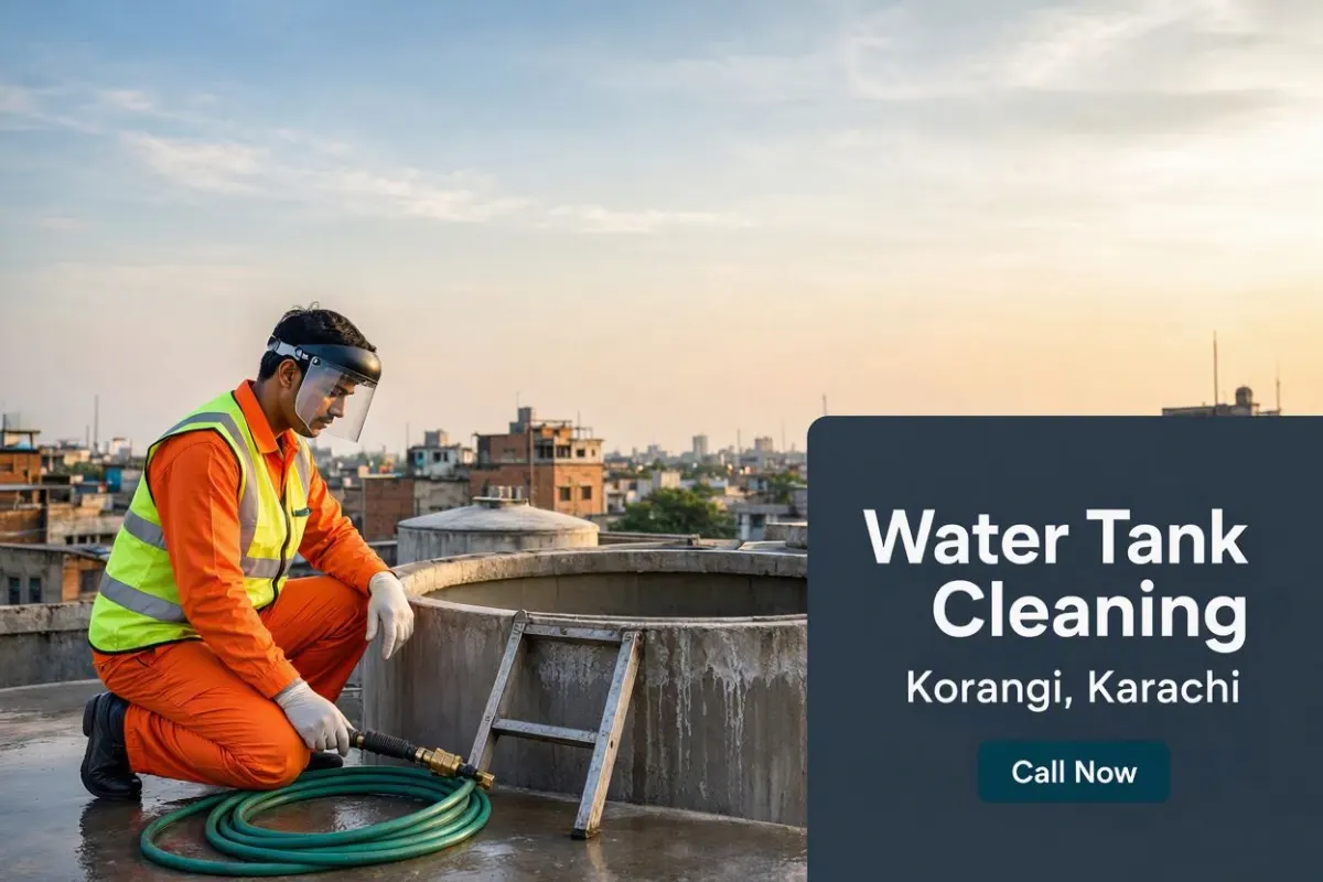 Water tank cleaning in Korangi, Karachi by Karachi Tank Cleaning