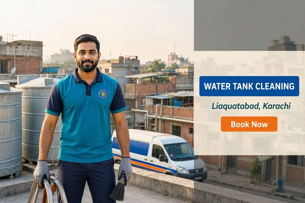 Water tank cleaning in Liaquatabad, Karachi by Karachi Tank Cleaning