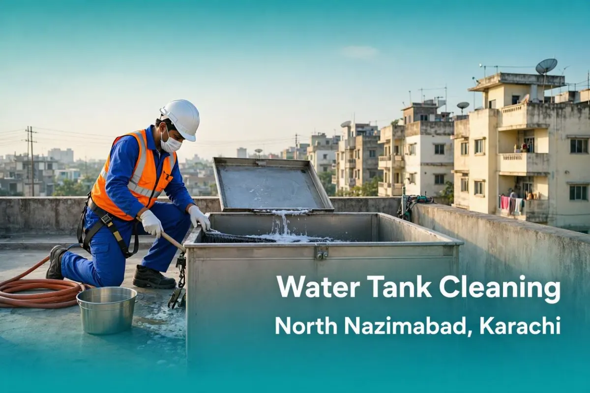 Water tank cleaning in North Nazimabad, Karachi by Karachi Tank Cleaning