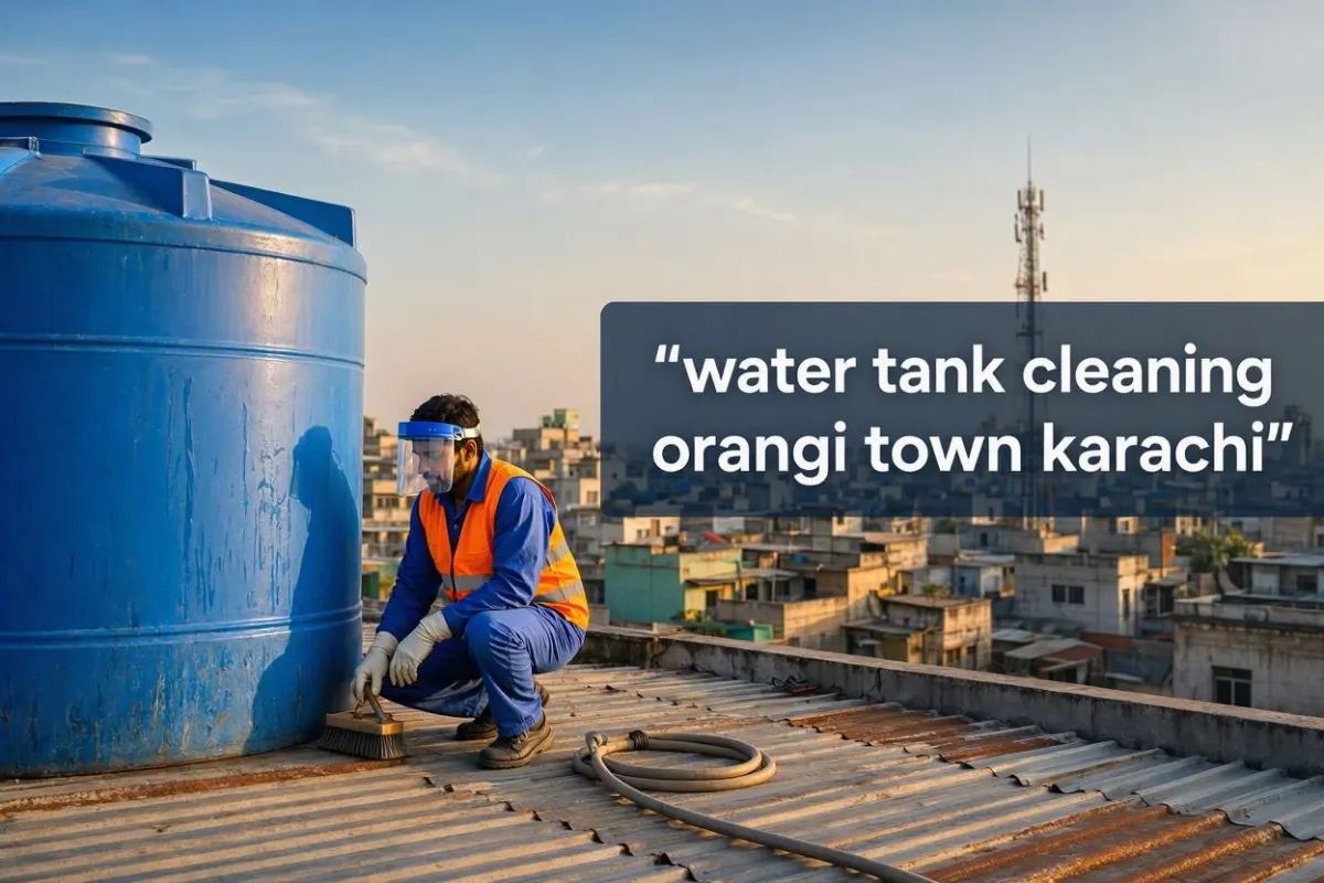 Water tank cleaning in Orangi Town, Karachi by Karachi Tank Cleaning