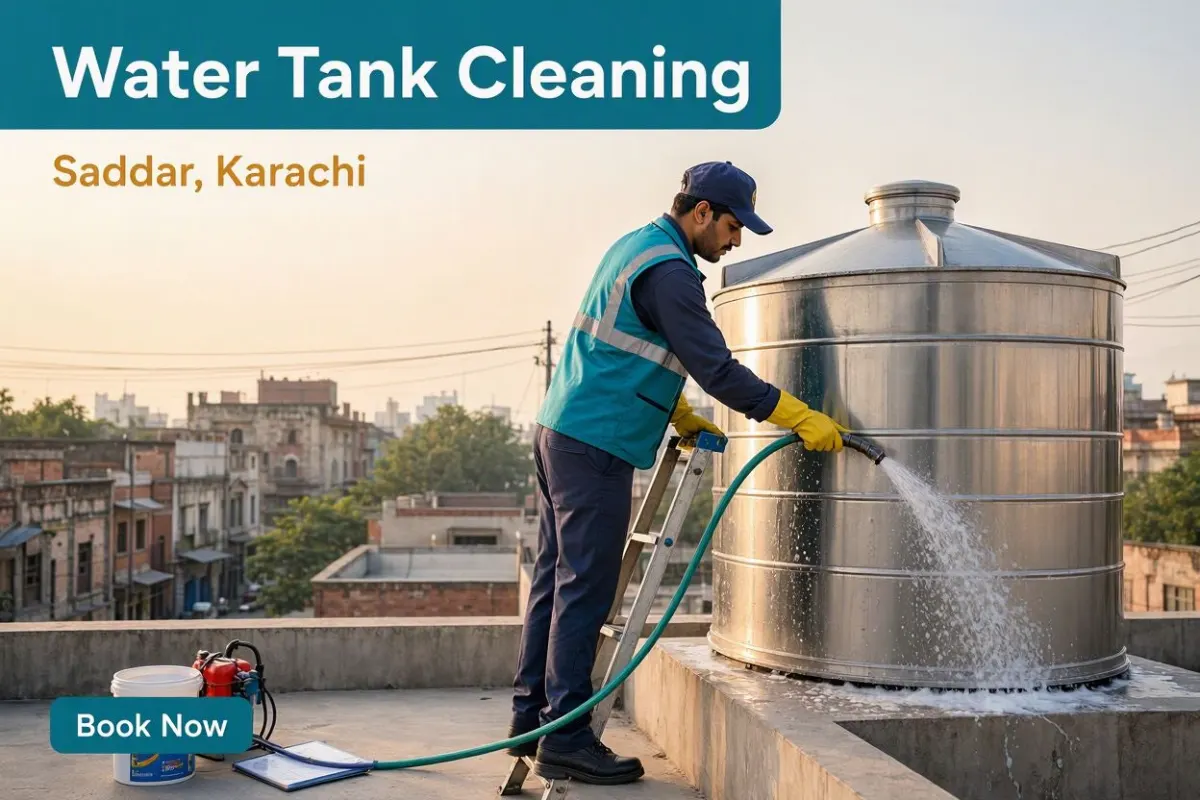 Water tank cleaning in Saddar, Karachi by Karachi Tank Cleaning