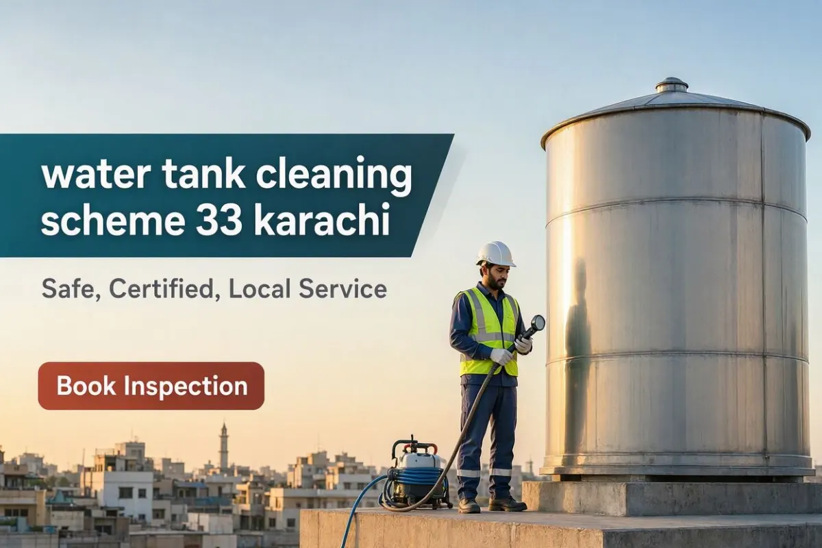 Water tank cleaning in Scheme 33, Karachi by Karachi Tank Cleaning
