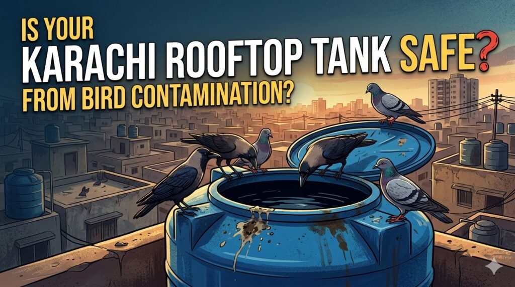 Is your Karachi rooftop tank safe from bird contamination